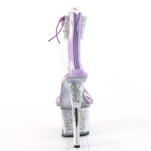 Platform Rhinestone High Heel Shoes - Picture 2 of 4